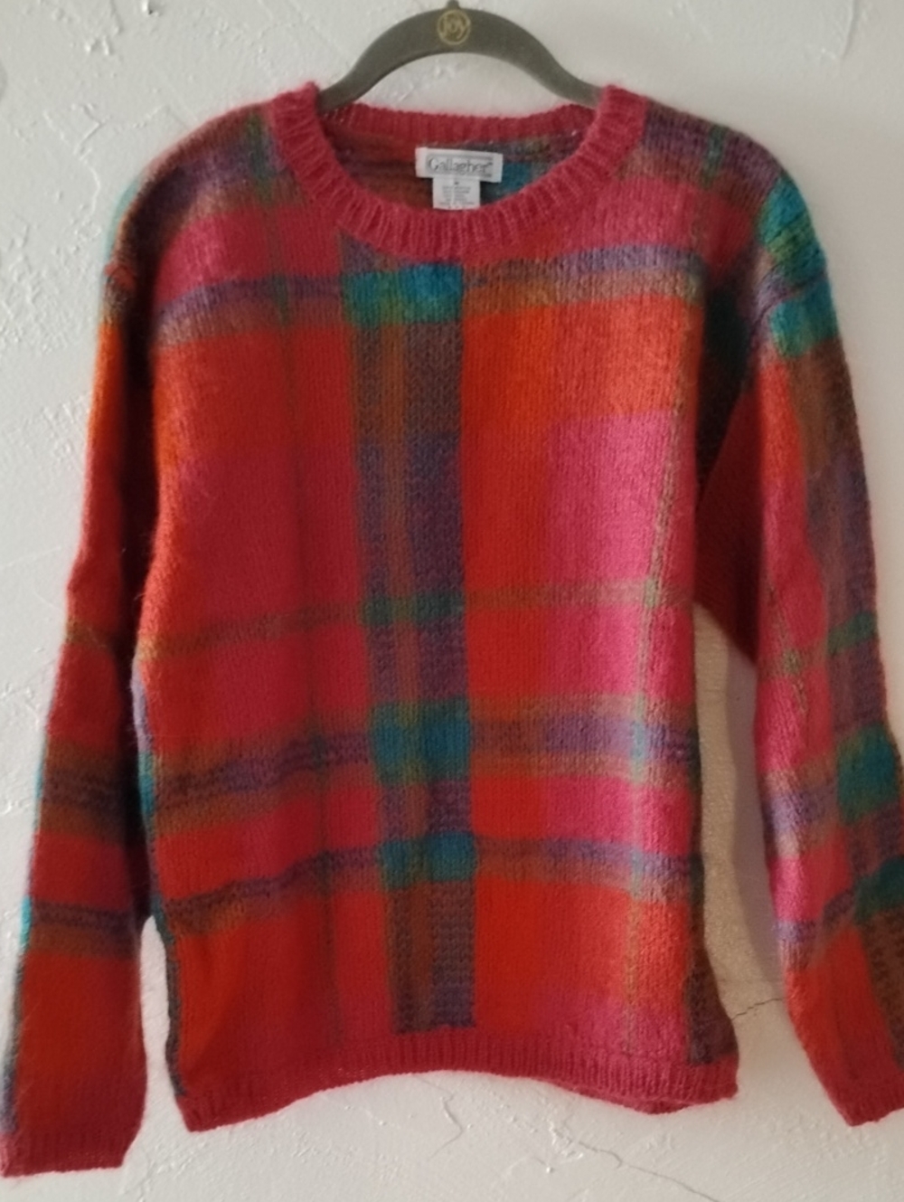 Vintage Gallagher Crewneck Sweater Mohair Blend Sz S New Old Stock Pristine